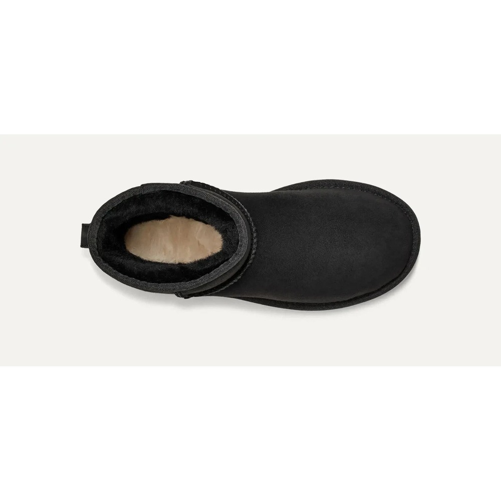 UGG Classic Mini II Women's Size 6 Shearling Winter Boot Black - NEW - Picture 5 of 5